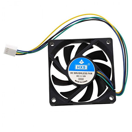 DC 12v 8cm 4 pinli kasa fanı 12v 4 pin fan 8x8x1.5cm 
