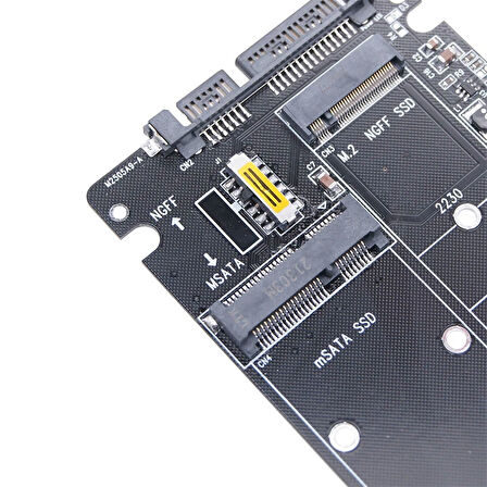 Sata 3 to M.2 NGFF mSATA SSD çavirici kart SATA M2 Dönüştürücü