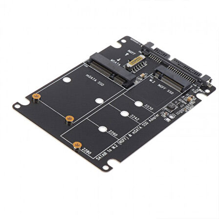 Sata 3 to M.2 NGFF mSATA SSD çavirici kart SATA M2 Dönüştürücü
