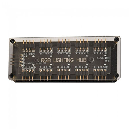RGB 10 Port Hub 12V 4-pin Fanlar ve Soğutucu için AURA SYNC RGB Adaptörü