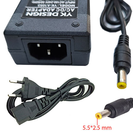 12V 7A  5.5*2.5mm Standart uç adaptör 12 volt 7 amper AC-DC Adaptör