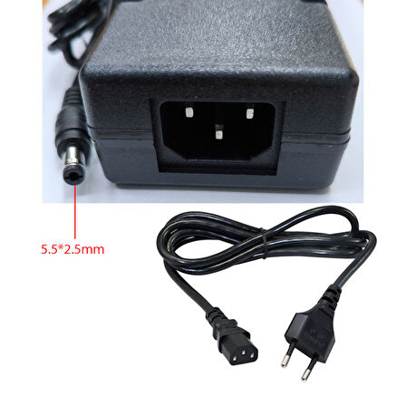 48 volt 2 amper 5.5*2.5 mm standart uçlu adaptör AC-DC 48V 2A adaptör