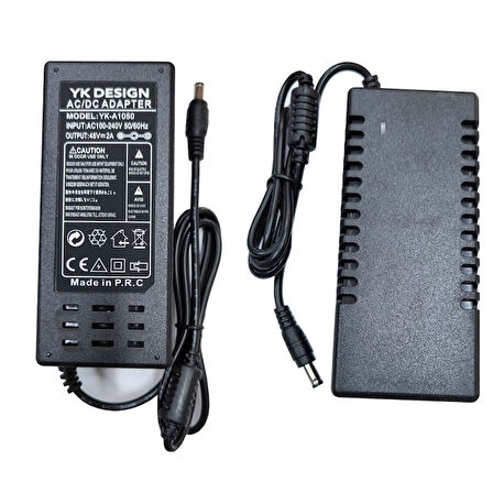 48 volt 2 amper 5.5*2.5 mm standart uçlu adaptör AC-DC 48V 2A adaptör