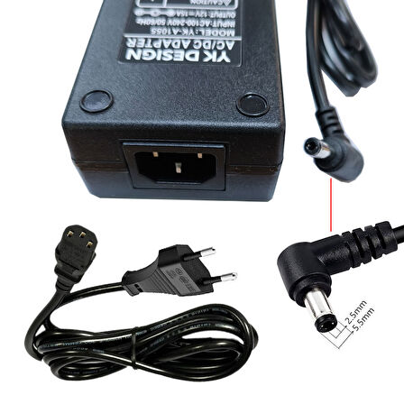 12v 15A Standart uç L tipi 90 derece adaptör AC-DC 12V 15A adaptör