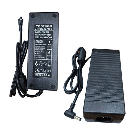 12v 15A Standart uç L tipi 90 derece adaptör AC-DC 12V 15A adaptör