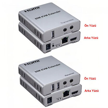 HDMI 60m KVM Extender + audio alıcı verici 1080p cat6 hdmı uzatıcı 