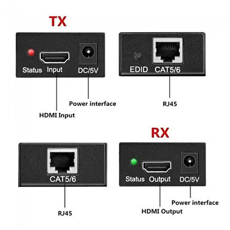 HDMI 4K 120m Extender  alıcı -verici transmitter receiver hdmı Genişletici