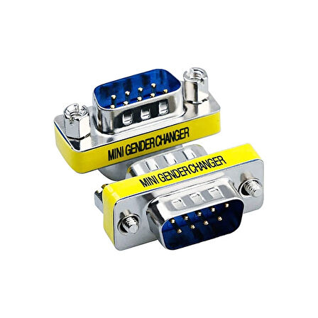 RS232 Erkek Erkek çevirici db9 rs232 erkek erkek com çevirici dönüştürücü