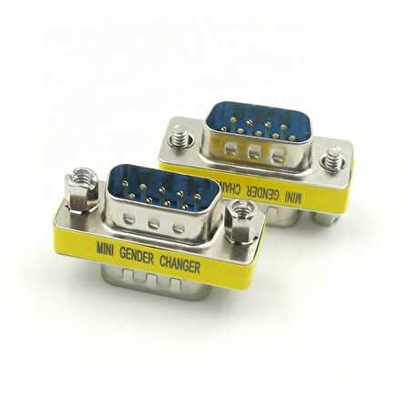 RS232 Erkek Erkek çevirici db9 rs232 erkek erkek com çevirici dönüştürücü