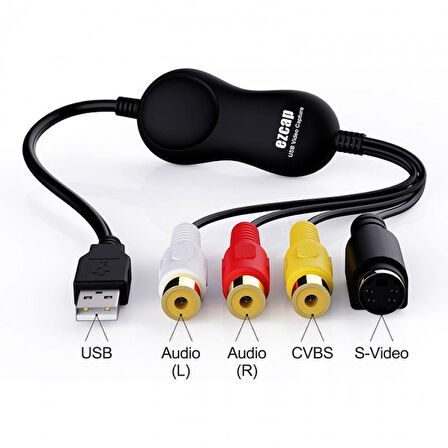 Usb 2.0 video capture Kart eski video kasetlerini pc ye aktarma aparatı