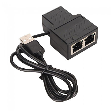 2 Port rj45 ethernet 100 mbps splitter rj45 ayırıcı 1 giriş 2 çıkış