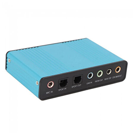 Usb type c 2.0 harici ses kartı 6 kanal 5.1 USB optik harici ses kartı