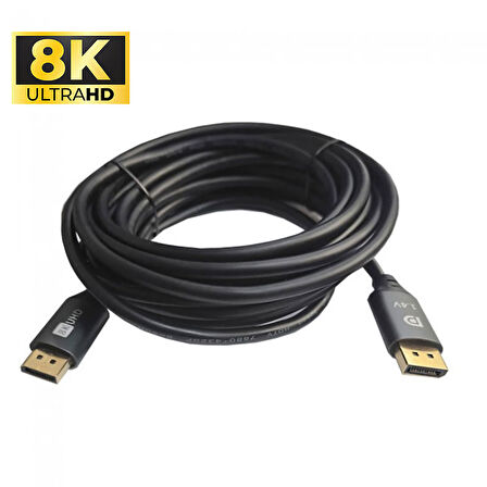 Display port 8k UHD V1.4 display erkek erkek ses ve görüntü kablosu 5m
