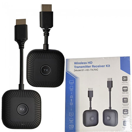 Hdmı kablosuz ses ve görüntü aktarıcı set hdmi alıcı verici kit