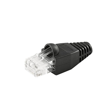 Rj45 cover Cat5,Cat6 uyumlu cover koruyucu kılıf 100 adet siyah