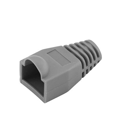 Rj45 cover koruyucu kılıf CAT5,CAT6 pcv plastik kılıf 100 ad.GRİ