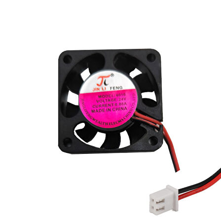 4cm 24v 2 pinli fan 4cm x 4cm x 1cm 2 pimli DC 24volt fan