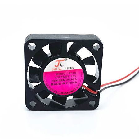 4cm 24v 2 pinli fan 4cm x 4cm x 1cm 2 pimli DC 24volt fan