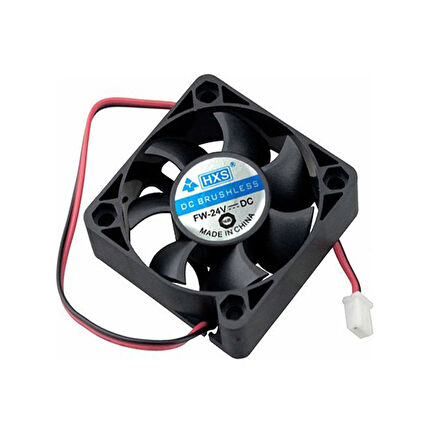 5cm 24v 2 pinli fan 5cm x 5cm x 1.5cm 2 pimli DC 24volt fan
