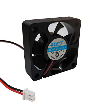 5cm 24v 2 pinli fan 5cm x 5cm x 1.5cm 2 pimli DC 24volt fan