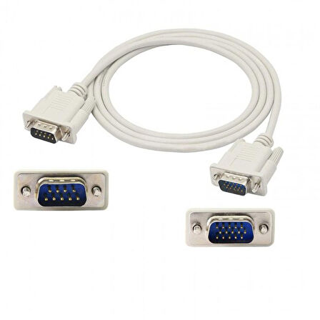 RS232 9 pin to vga 15 pin çevirici kablo db9 com -vga 15 pin çevirici