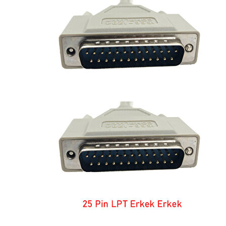 25 pin lpt paralel port yazıcı kablosu DB25 LPT erkek erke kablo 3m