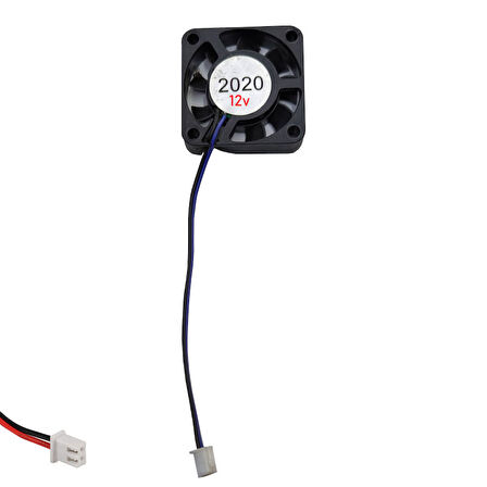 4cm 12v 2 pinli fan 4cmx4cmx1cm 2 pimli 12volt fan