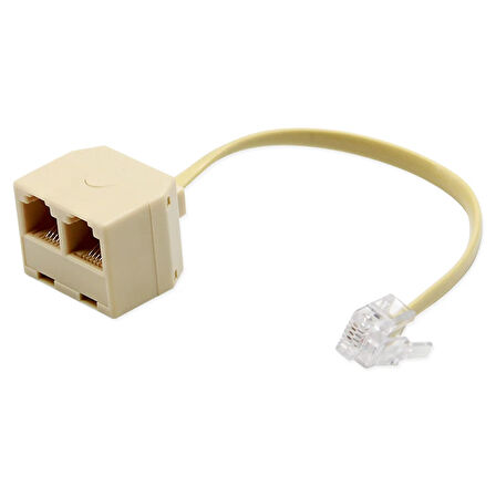 RJ11 2in1 Spitter rj11 telefon hat çoklayıcı splitter 1 giriş 2 çıkış