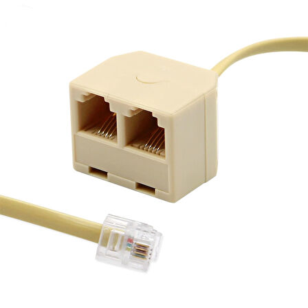 RJ11 2in1 Spitter rj11 telefon hat çoklayıcı splitter 1 giriş 2 çıkış