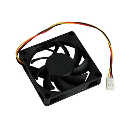 7cm 12v 3 pinli kasa fanı 7cm x 7cm x 1.5cm 2 pimli DC 12volt fan