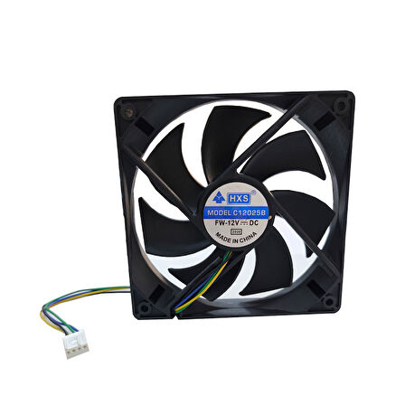 12cm 12v 4 pinli fan 12cm x 12cm x 2.5cm 4 pinli DC 12volt fan
