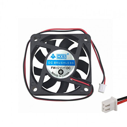 8cm 12v 2 pinli fan 8cm x 8cm x 1.5cm 2 pinli DC 12volt fan
