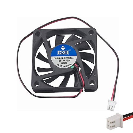 8cm 12v 2 pinli fan 8cm x 8cm x 1.5cm 2 pinli DC 12volt fan