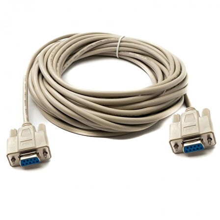 Rs232 dişi dişi data kablodu rs 232 db9 dişi seri port com kablo 10m
