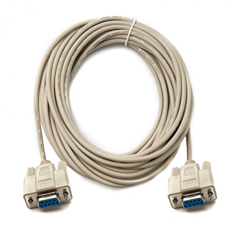 Rs232 dişi dişi data kablodu rs 232 db9 dişi seri port com kablo 10m