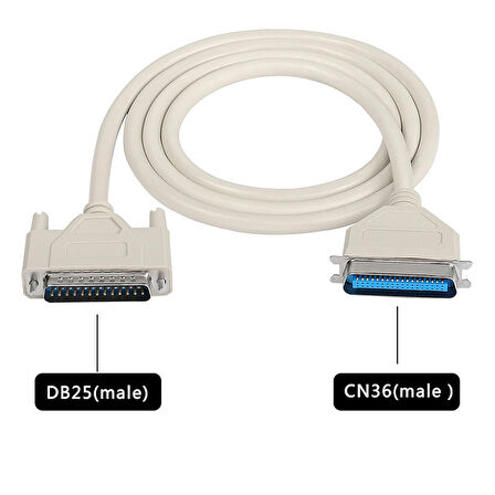 Lpt 25 pin paralel port to 36 Pin Dotmatrix yazıcı kablosu 1.3m