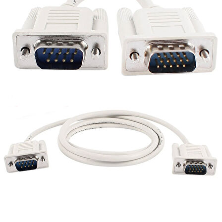 RS232 DB9 Erkek Erkek seri com kablo rs232 erkek 9 pin kablo 1.8m
