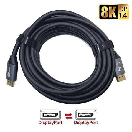 8k UHD v1.4 display kablo 8k display port erkek erkek kablo 7m