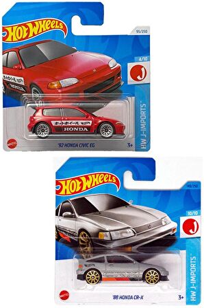 Hot Wheels 2 Araç Set '88 Honda CR-X - ‘92 Honda Civic EG (1/64)