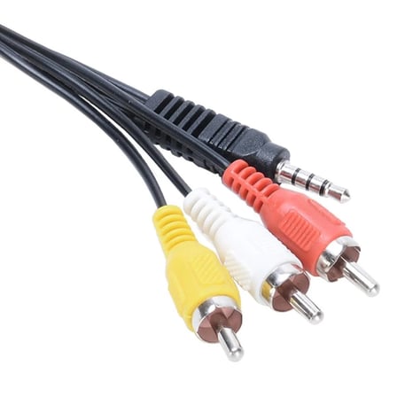 4824 3.5 mm Stereo To 3 Rca Dişi Tos Çevirici Dönüştürücü Ses Kablosu