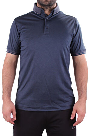Twister 2305 Lacivert Günlük Kısa Kol Normal Kesim Pamuklu Polo Yaka Erkek Tişört
