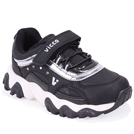 Vicco Dream 346F25K210 Siyah Ortopedik Günlük Kız Çocuk Spor Ayakkabı