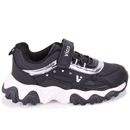 Vicco Dream 346F25K210 Siyah Ortopedik Günlük Kız Çocuk Spor Ayakkabı