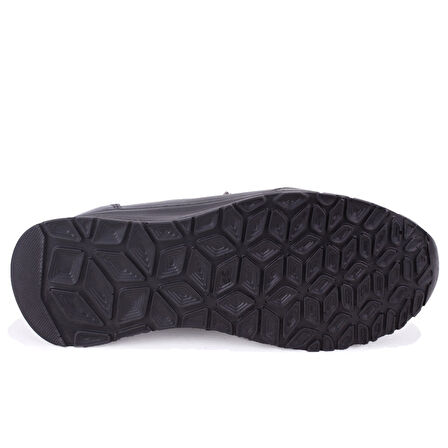 Dagoster DZA07-122044644 Siyah Ortopedik Günlük Deri Kadın Ayakkabı