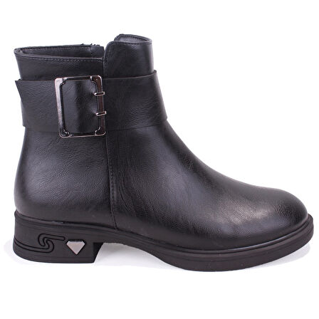 Dagoster DZA07-1004V042 Siyah Günlük Düz Topuk Kadın Bot