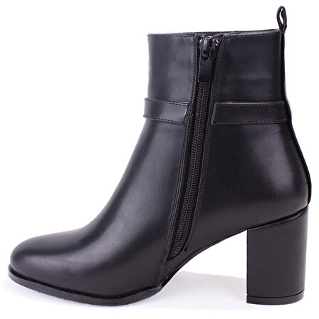 Dagoster DZA07-7251759 Siyah Klasik Topuklu Kadın Bot