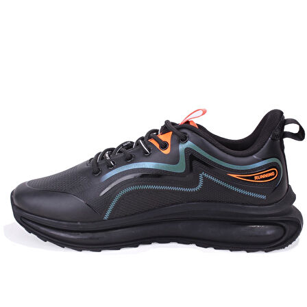 Gamelu 25KM Crazy Siyah Oranj Ortopedik Günlük Erkek Spor Ayakkabı