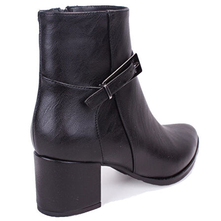 Dagoster DZA07-928905 Siyah Klasik Topuklu Kadın Bot