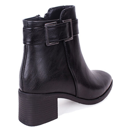 Dagoster DZA07-1143604 Siyah Klasik Topuklu Kadın Bot