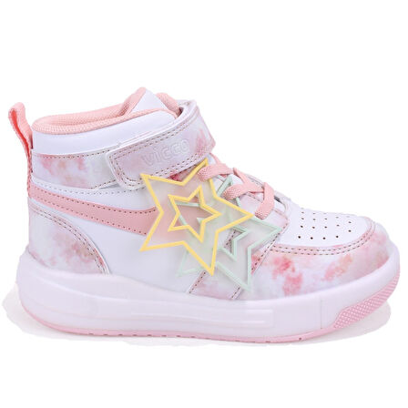 Vicco Yenni 946P25K416 Pudra Ortopedik Günlük Işıklı  Kız Çocuk Spor Bot